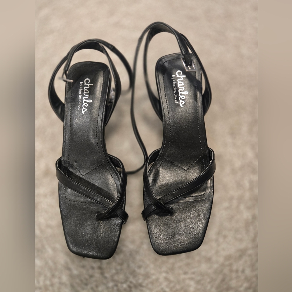 Charles by Charles Gancy Ankle Strap Heeled Sandals - Picture 5 of 11